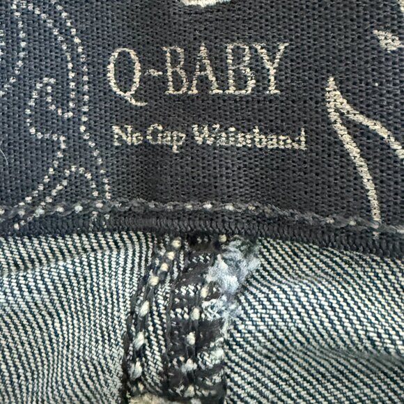 Wrangler Q Baby Women's 3/4 x 36 Dark Wash Blue Boot Cut Jeans - Picture 4 of 6